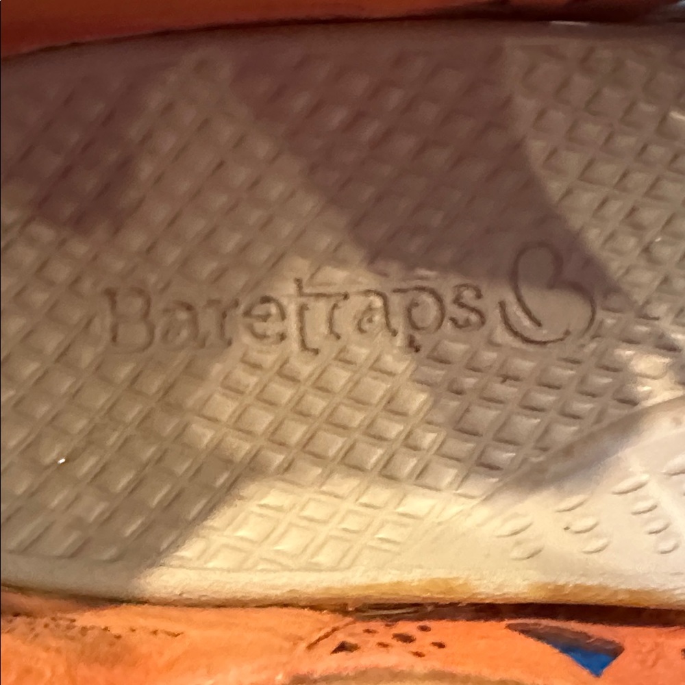BareTraps Women's Brown Floral Cutout Flats - Picture 2 of 4